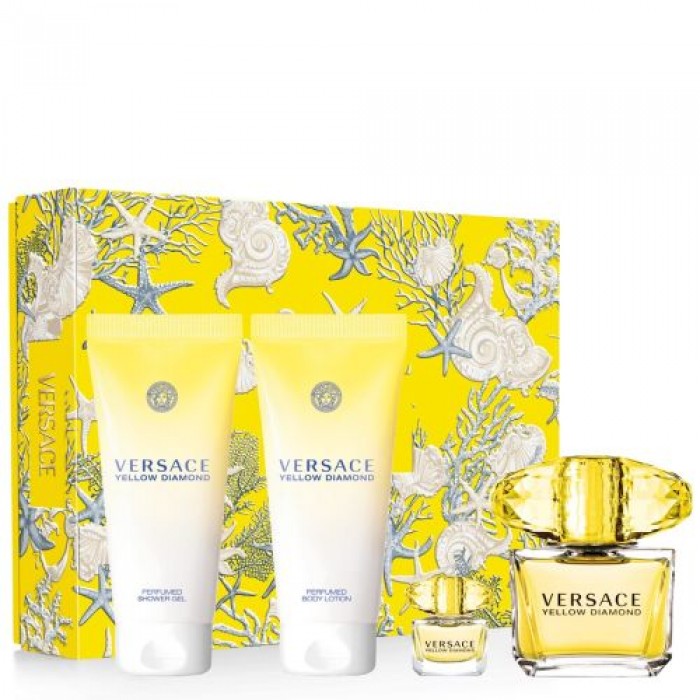 Versace Yellow Diamond EDT 90 ml + SG 100 ml + BL 100 ml + EDT 5 ml D