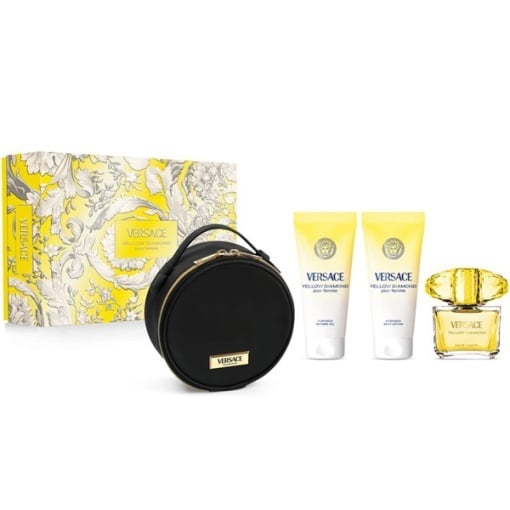 Versace Yellow Diamond EDT 90 ml + BL 100 ml + SG 100 ml + несесер D